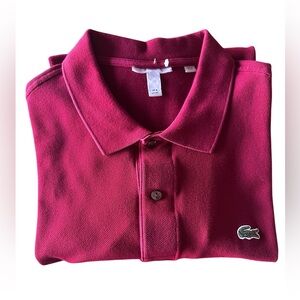 Red wine-colored men's shirt